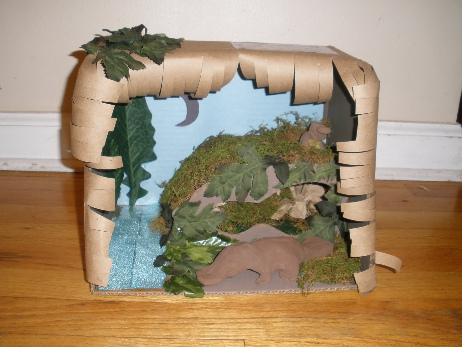 platypus habitat diorama